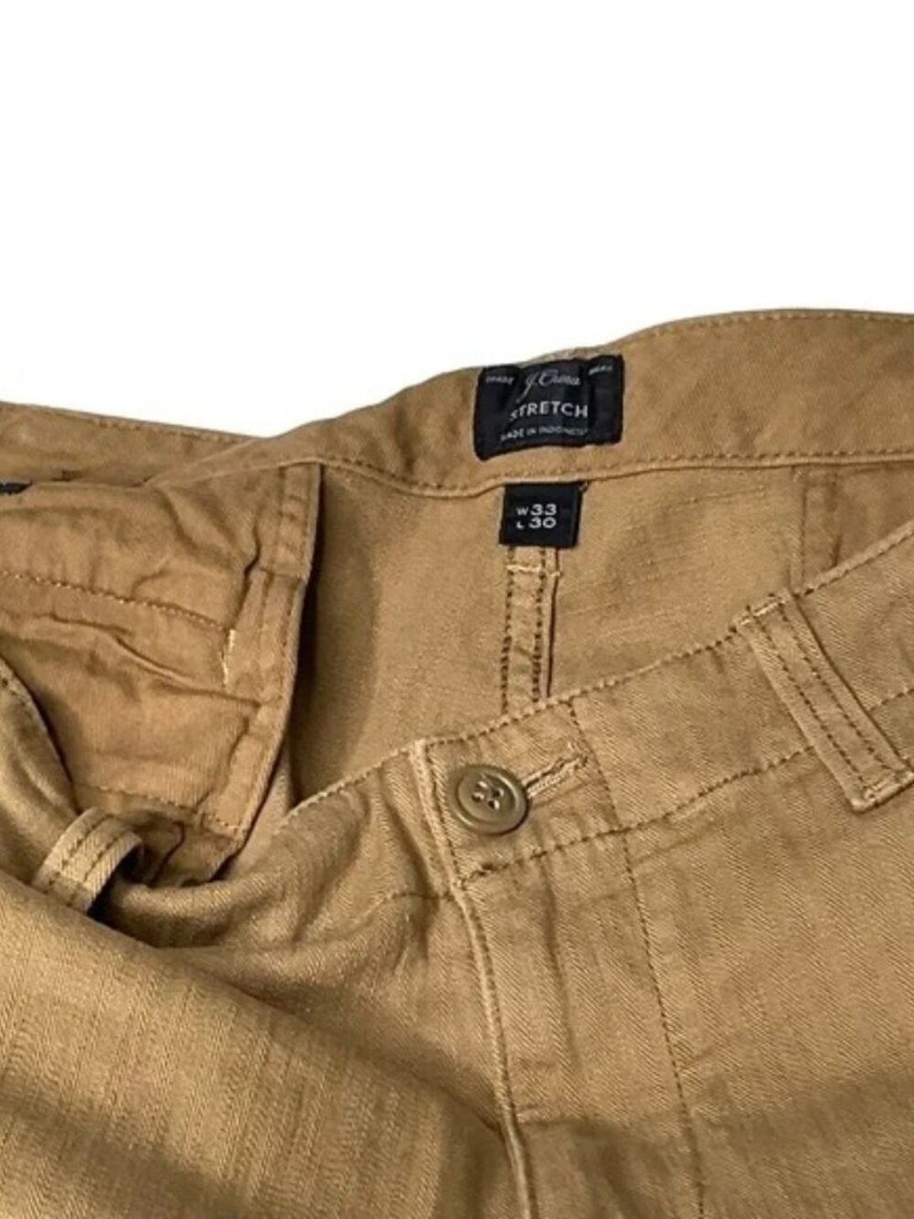 J. Crew Men's 770 Straight Fit Stretch Cargo Pants Size W33/L30 - Picture 9 of 11